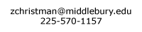 email address (first initial last name at midddlebury edu)